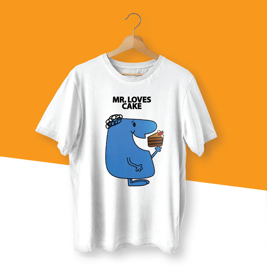 MR. LOVES CAKE MR. MEN INSPIRED T-SHIRT - 0151