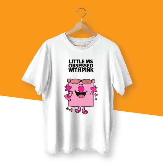 LITTLE MISS OBSESSED WITH PINK MISS INSPIRED T-SHIRT - 0171