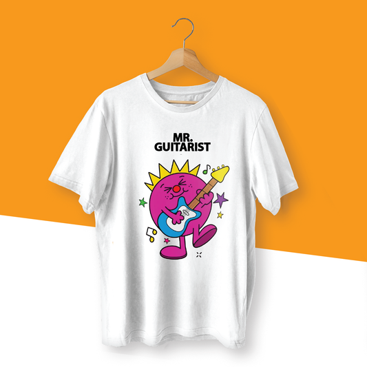 MR. GUITARIST MR. MEN INSPIRED T-SHIRT - 0200