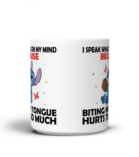 I SPEAK WHAT IS ON MY MIND STITCH MUG 1005