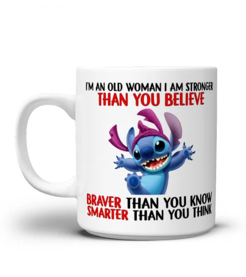 IM AN OLD WOMEN STITCH MUG 1017