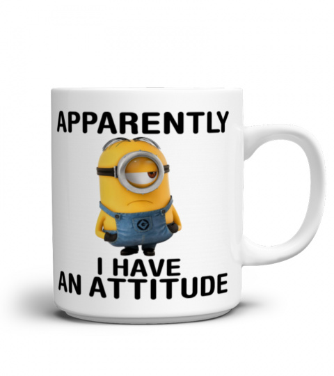 Apparently I Have An Attitude - Novelty Minion Mug 1026