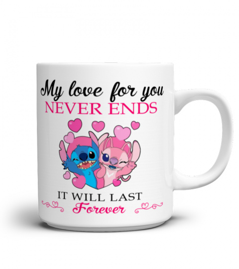 MY LOVE FOR YOU NEVER ENDS STITCH MUG 1030