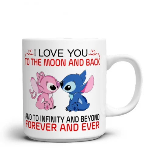 I LOVE YOU TO THE MOON AND BACK STITCH MUG 1025