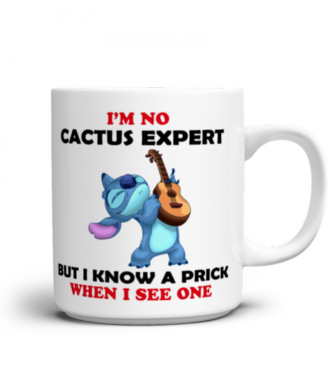 IM NO CACTUS, BUT I KNOW A PRI*K WHEN I SEE ONE STITCH MUG 1042