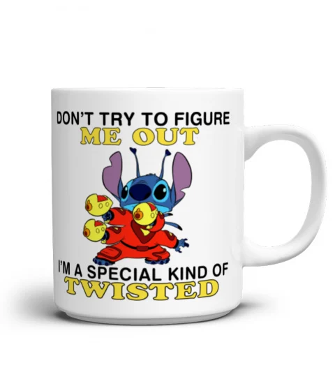 DON'T TRY TO FIGURE ME OUT STITCH MUG 1003