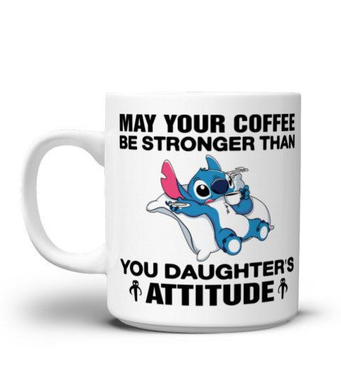 MAY YOUR COFFEE BE STRONGER STITCH MUG 1040