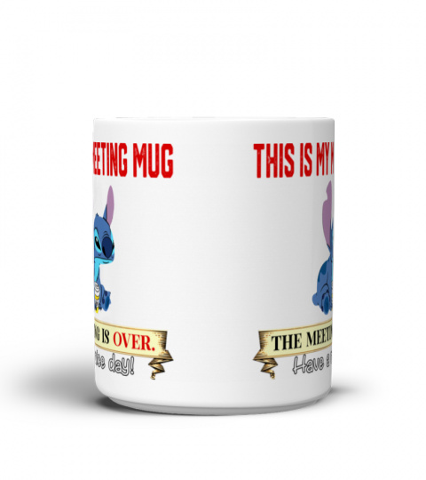 THIS IS MY MEETING MUG STITCH MUG 1060