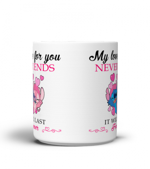 MY LOVE FOR YOU NEVER ENDS STITCH MUG 1030