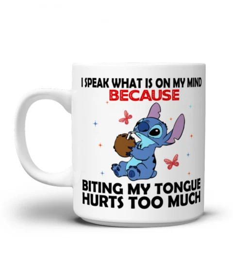 I SPEAK WHAT IS ON MY MIND STITCH MUG 1005