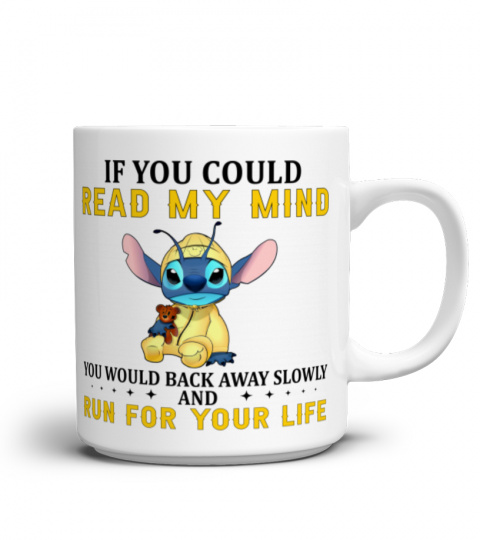 IF YOU COULD READ MY MIND STITCH MUG 1048