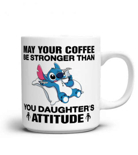 MAY YOUR COFFEE BE STRONGER STITCH MUG 1040