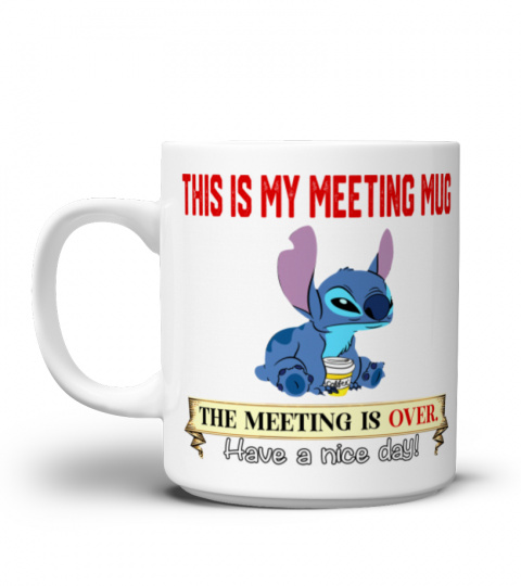 THIS IS MY MEETING MUG STITCH MUG 1060