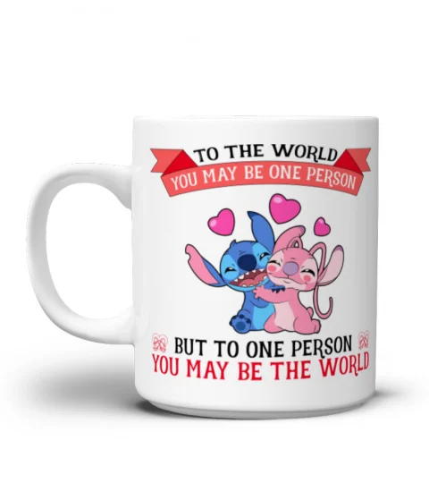 TO THE WORLD, YOU MAY BE ONE PERSON STITCH MUG 1028