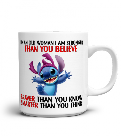 IM AN OLD WOMEN STITCH MUG 1017