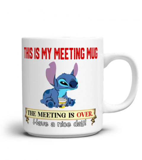 THIS IS MY MEETING MUG STITCH MUG 1060